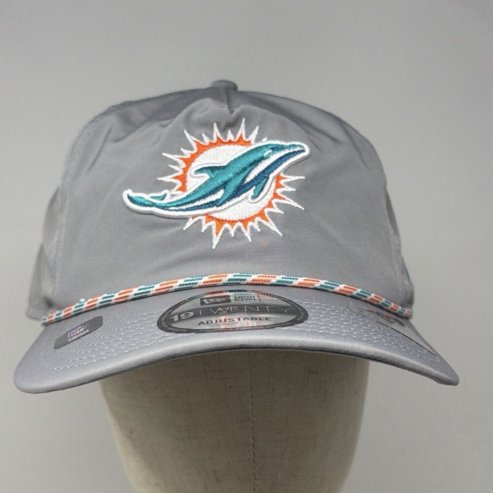 New Era Miami Dolphins 19TWENTY Rope Hat Gray Adjustable Snapback NFL NEW